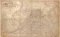1828 map of Virginia by Hermen Boye