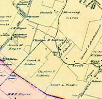 1883 Jefferson County map showing Roper's Mill